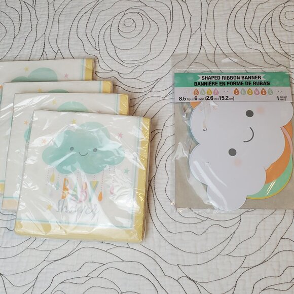 Lot of Cloud Themed Baby Shower Decor - Picture 1 of 5